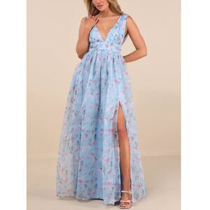 Lulu's Floral Maxi Dress